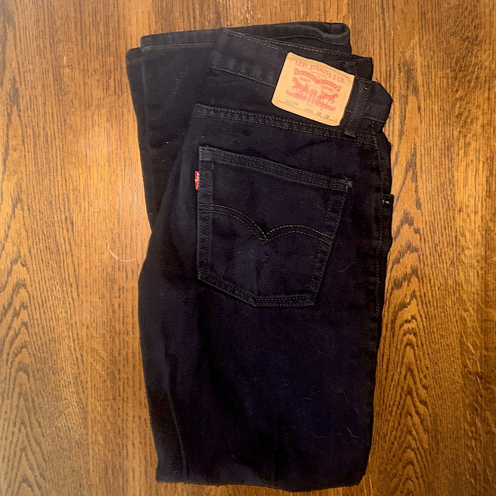 Levi’s 550 black jeans